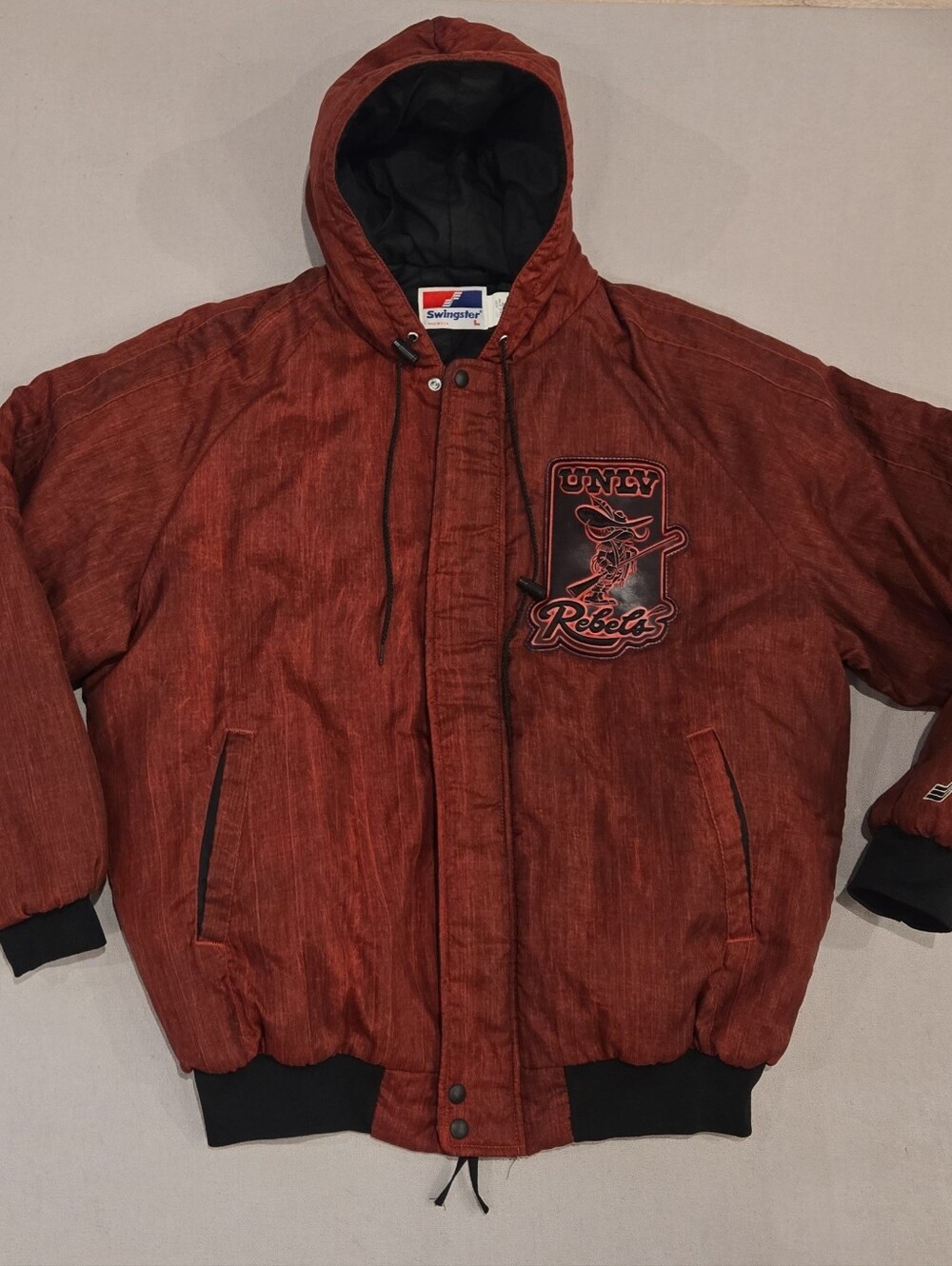 Vintage 90s UNLV Running Rebels Swingster Bomber Jacket New Rare